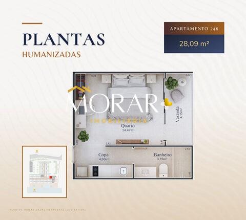 Apartamento à venda com 1 quarto, 26m² - Foto 13