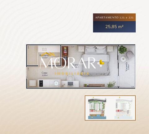 Apartamento à venda com 1 quarto, 26m² - Foto 18