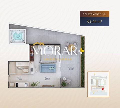 Apartamento à venda com 1 quarto, 26m² - Foto 12