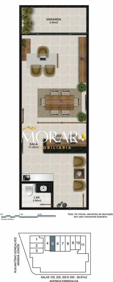 Apartamento à venda com 1 quarto, 53m² - Foto 25