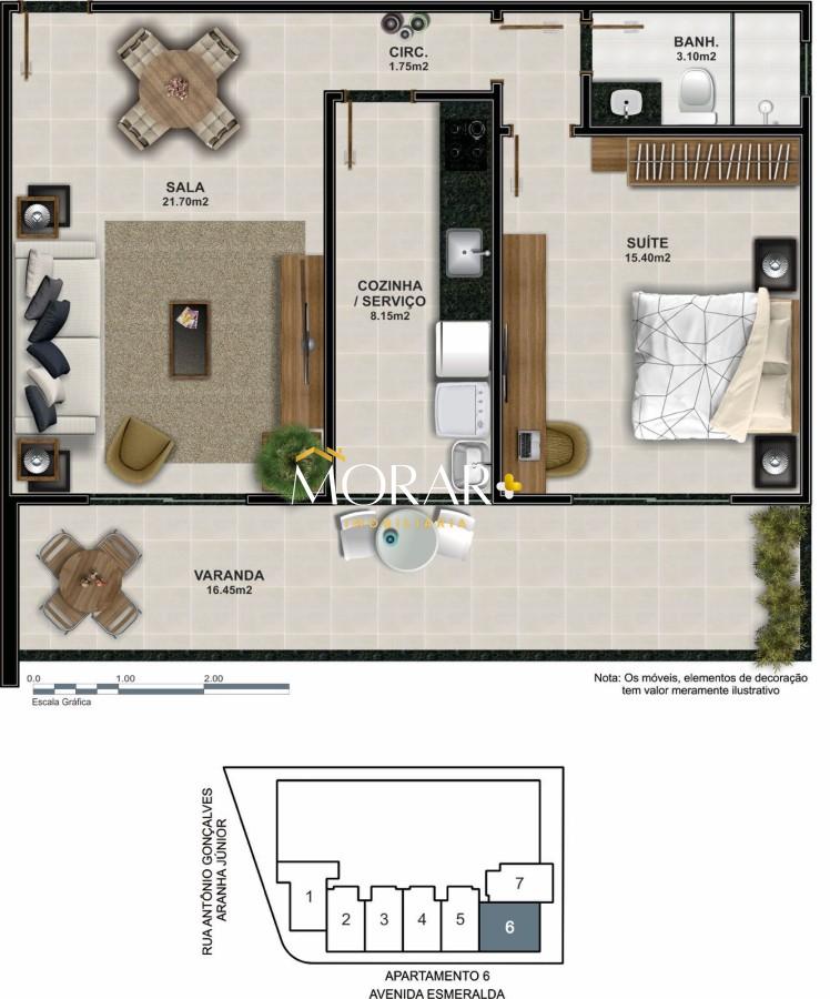 Apartamento à venda com 1 quarto, 53m² - Foto 24