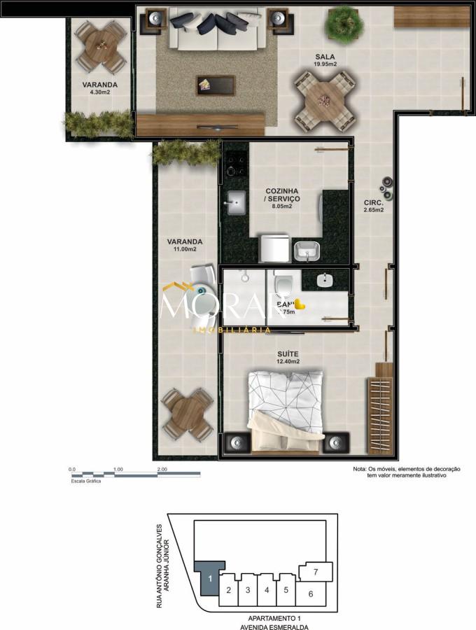Apartamento à venda com 1 quarto, 53m² - Foto 27