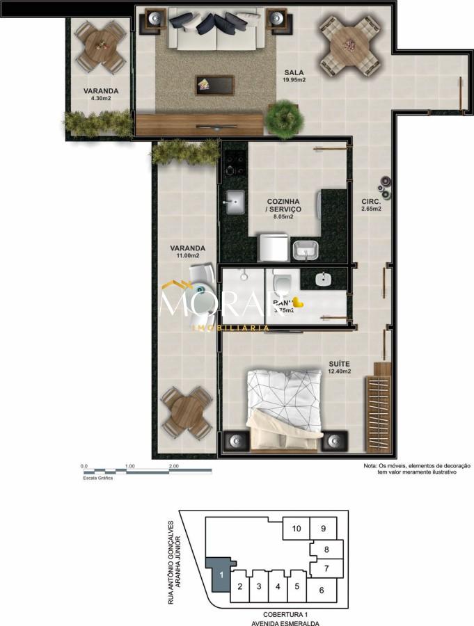 Apartamento à venda com 1 quarto, 53m² - Foto 30