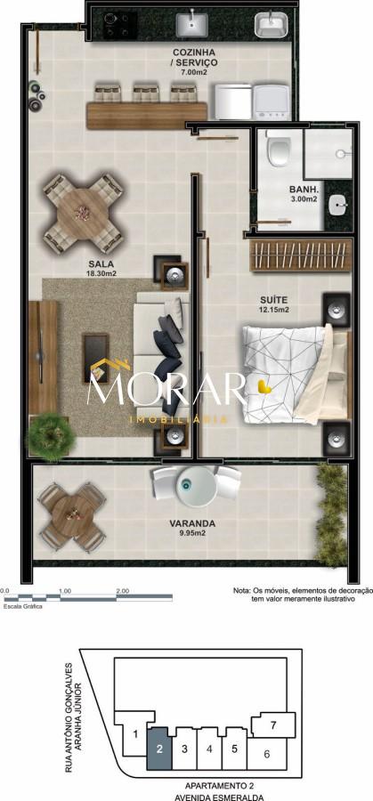 Apartamento à venda com 1 quarto, 53m² - Foto 33