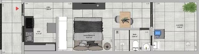 Apartamento à venda com 1 quarto, 26m² - Foto 13